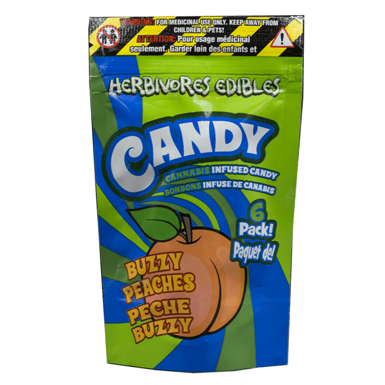 Candy - Buzzy Peaches Herbivores Edibles - Buzzy Peach Candy