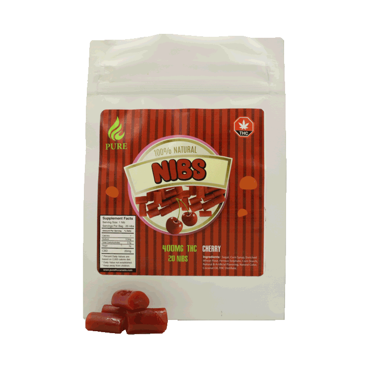 Gummy---Nibs..31-07-19 Pure - Nibs Gummy - Cherry