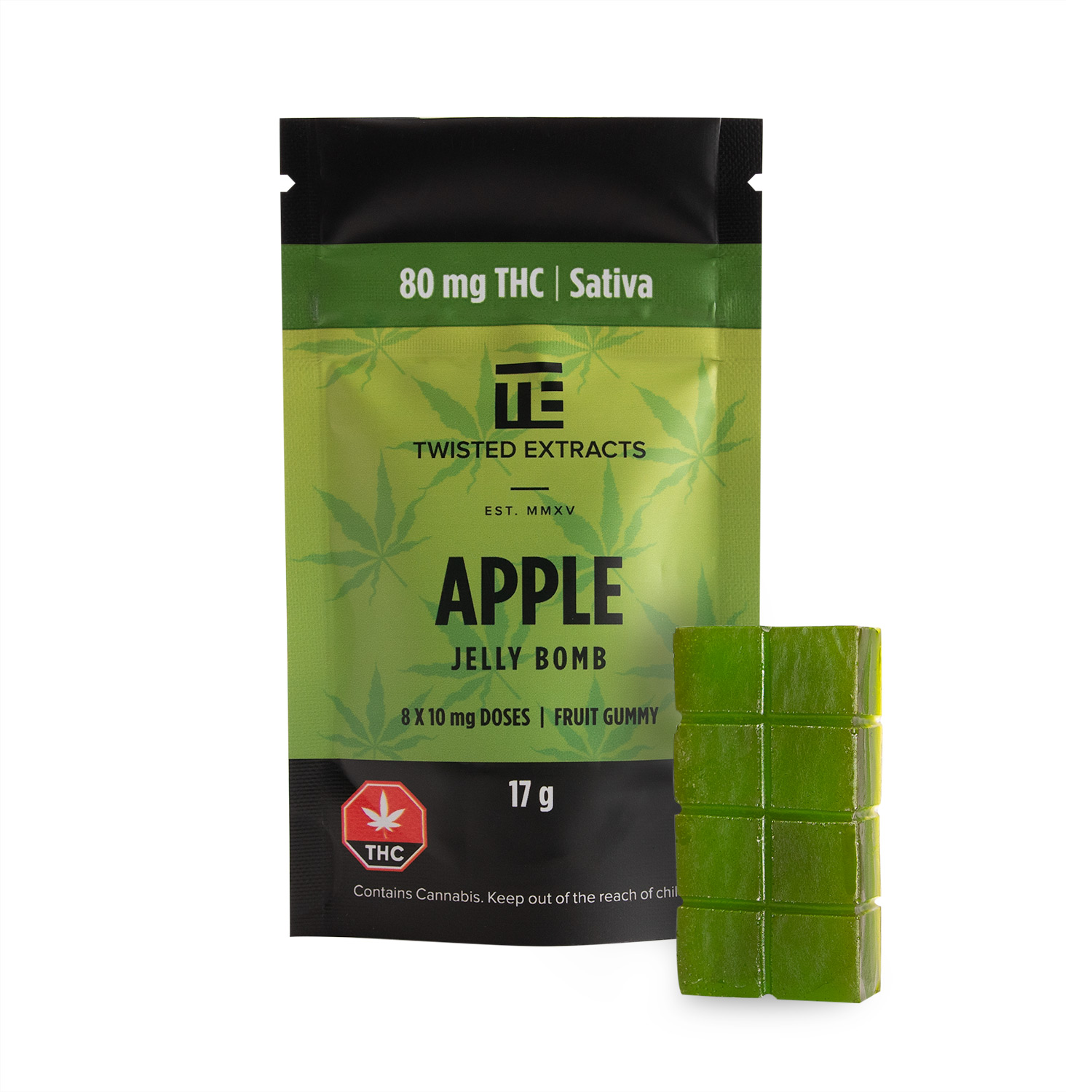 Apple jelly bomb Twisted Extracts - Apple Jelly Bomb - Sativa - 80mg THC