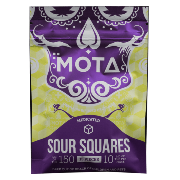 Mota - Sour Squares - 150mg THC