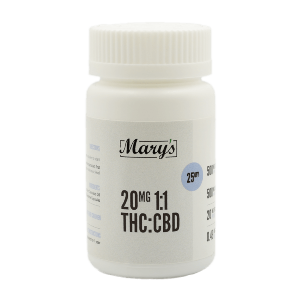 Capsules Marys-THC:CBD 1:1