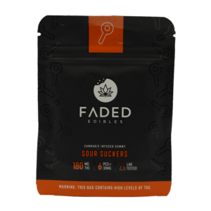 Faded Edibles - Cannabis Infused Gummy - Sour Suckers