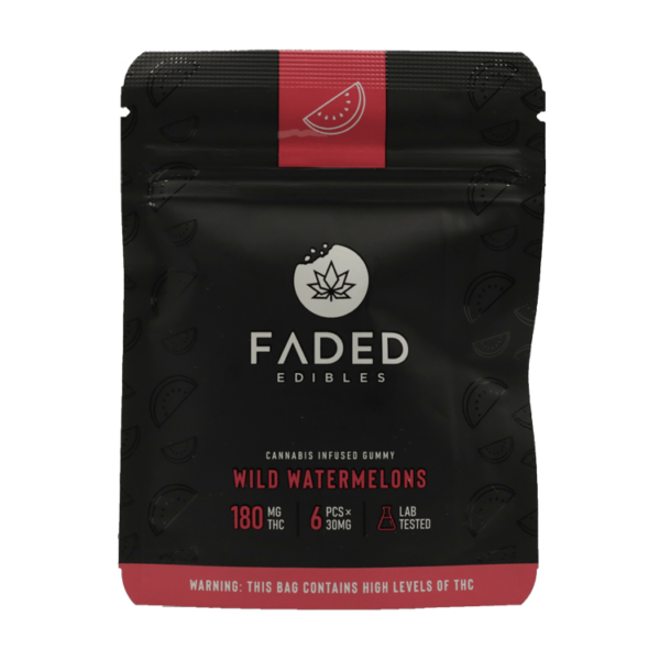 Faded Edibles - Wild Watermelons Gummy - 180mg