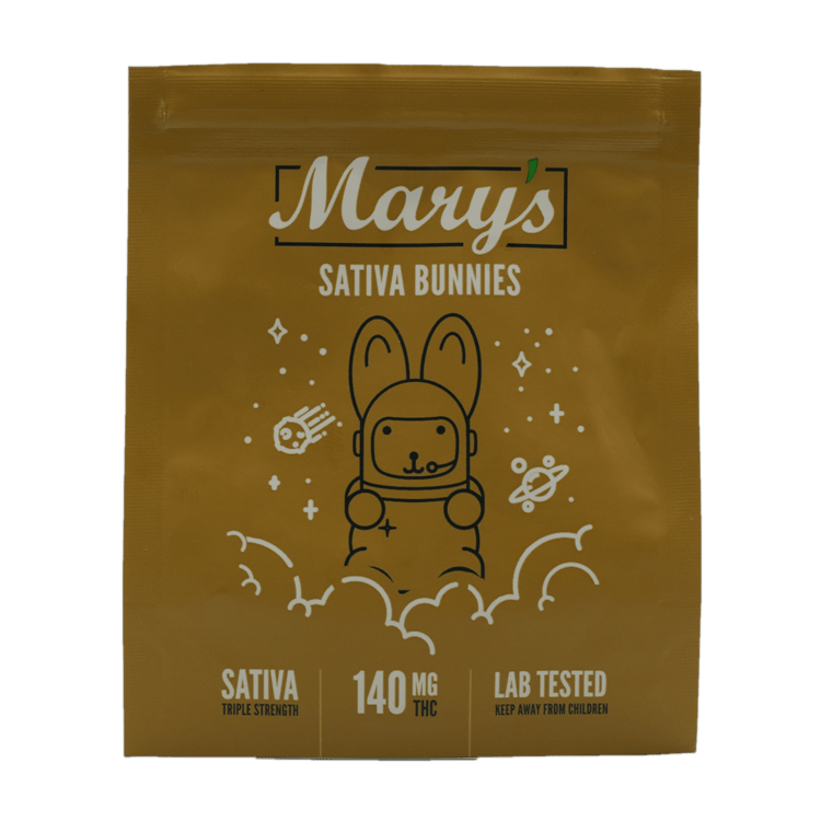 Gummy---Marys,-Bunnies,-Sativa-140mg.1..26-04-20 Mary’s Medibles – Sativa Bunnies – Extra Strength