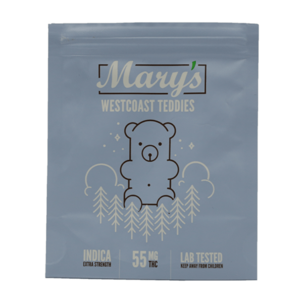Gummy---Marys,-Teddies,-Indica-55mg.1..26-04-20 Mary's Westcoast Teddies - 55mg
