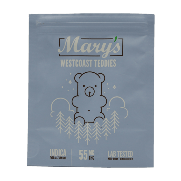 Gummy---Marys,-Teddies,-Indica-55mg.1..26-04-20 Mary's Westcoast Teddies - 55mg