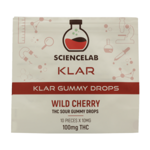 SCIENCELAB - Klar Gummy Drop - Wild Cherry - 100MG