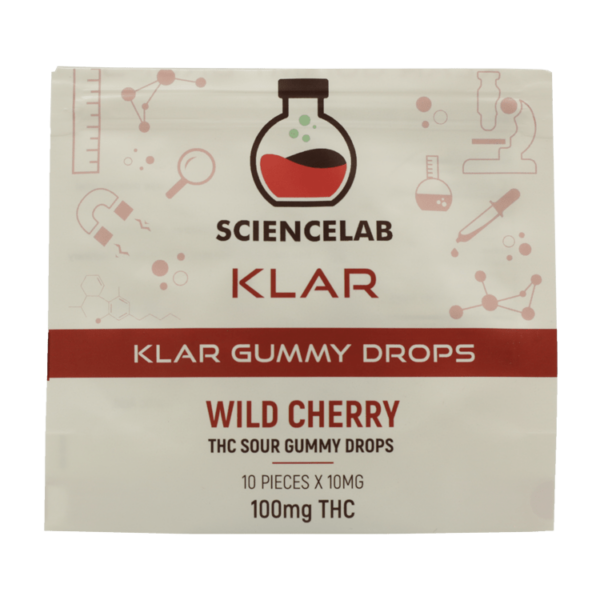 SCIENCELAB - Klar Gummy Drop - Wild Cherry - 100MG