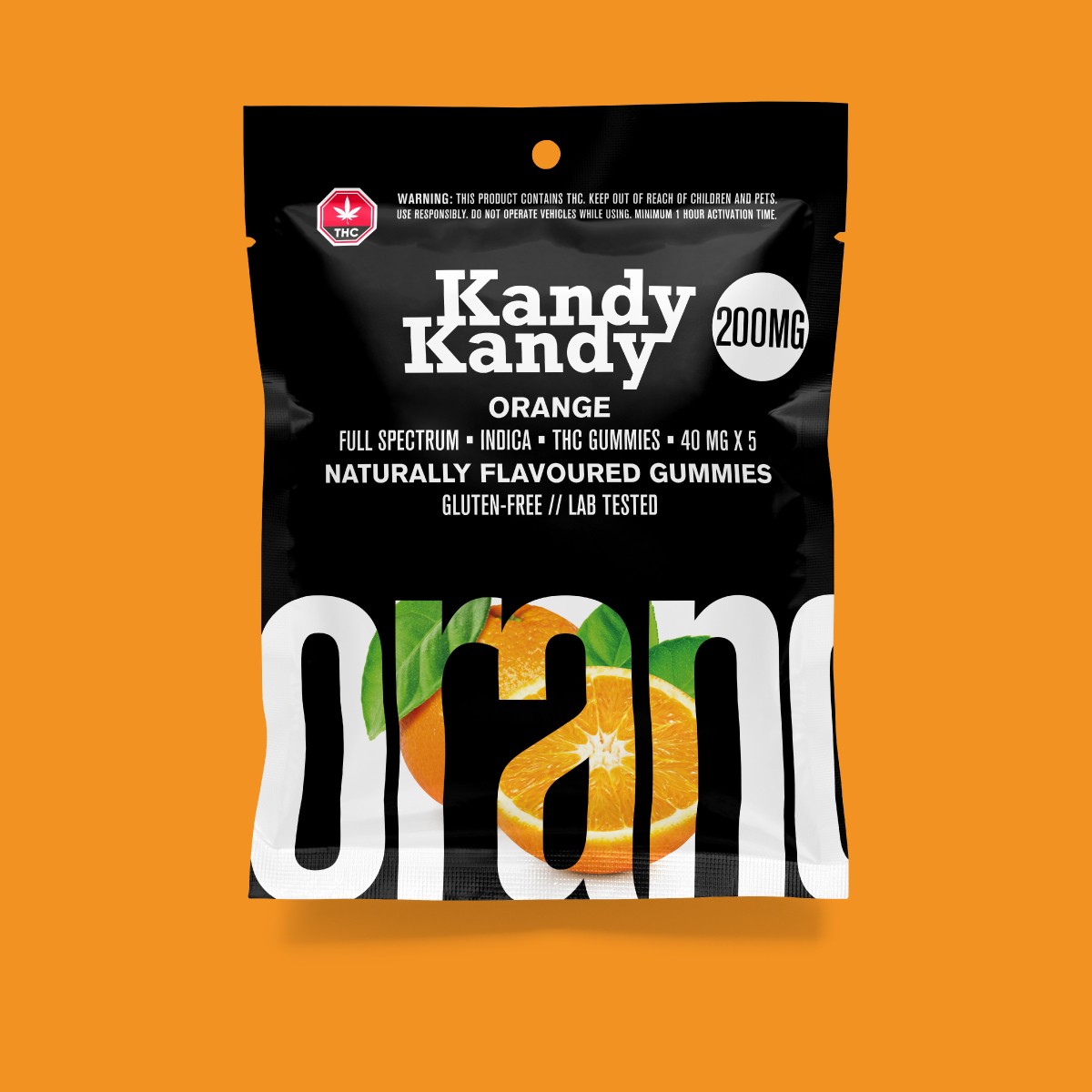 KANDY-KANDY-INDICA-200MG-ORANGE Kandy Kandy Indica 200mg Orange