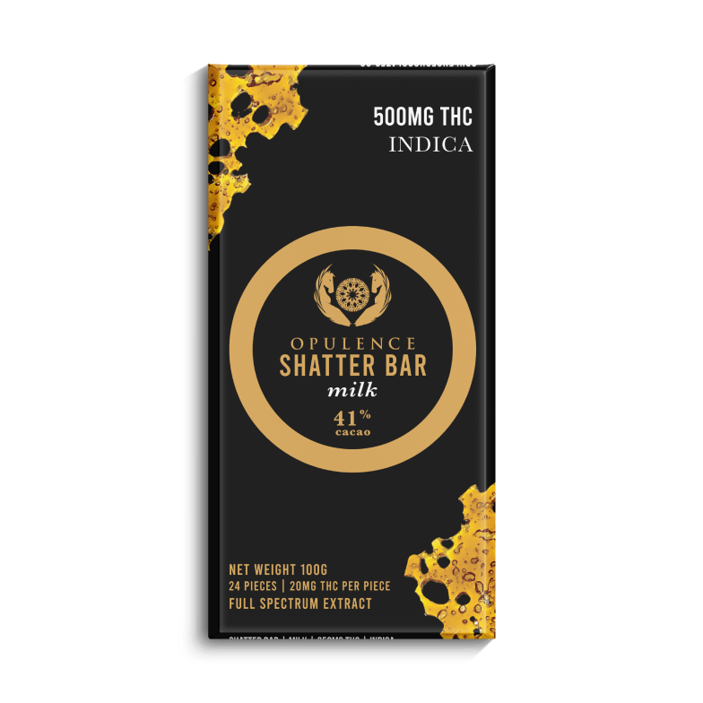OPULENCE_SHATTERMILKINDICA_500mg-2-1 Opulence – Shatter Bar – Vegan Dark