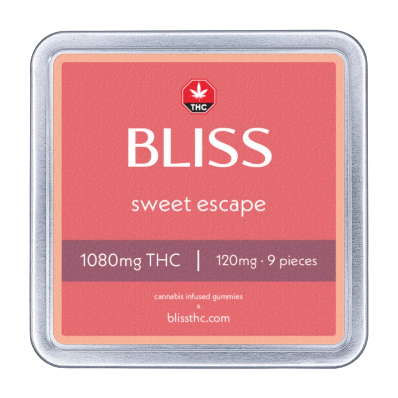 bliss-tin-1080-sweet-escape Bliss - Sweet Escape 1080mg THC